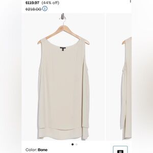 Sleeveless Bone Shift Dress